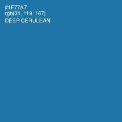 #1F77A7 - Deep Cerulean Color Image